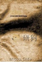 ZIGEUNERWEISEN PDF电子版封面