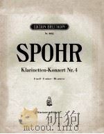 SPOHR KLARINETTEN-KONZERT NR.4（ PDF版）