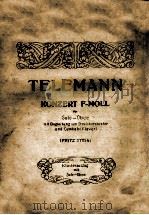 TELEMANN KONZERT F-MOLL     PDF电子版封面     