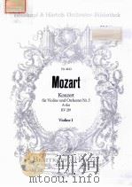 KONZERT FUR VIOLINE UND ORCHESTER NR.5 VIOLINE I PDF电子版封面
