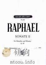 GUNTER RAPHAEL SONATE II FUR BRATSCHE UND KLAVIER OP.80（ PDF版）