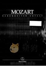 W.A.MOZART EINZELSATZE FUR VIOLINE UND ORCHESTER SINGLE MOVEMENTS FOR VIOLIN AND ORCHESTRA 1990 PDF电子版封面