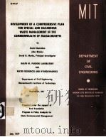 DEVELOPMENT OF A COMPREHENSIVE PLAN FOR SPECIAL AND HAZARDOUS WASTE MANAGEMENT IN THE COMMONWEALTH O（1979 PDF版）