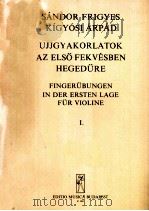 SANDOR FRIGYES KIGYOSI ARPAD UJJGYAKORLATOK AZ ELSO FEKVESBEN HEGEDURE FINGERUBUNGEN IN DER ERSTEN L（ PDF版）
