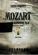 W.A.MOZART HORN-KONZERTE PDF电子版封面