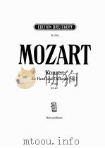 MOZART KONZERT FUR HORN UND ORCHESTER NR.2 ES-DUR KV447 PDF电子版封面