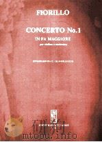 CONCERTO NO.1 IN FA MAGGIORE PER VIOLINO E ORCHESTRA 1975 PDF电子版封面