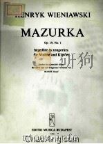 MAZURKA OP.19，NO.1（ PDF版）