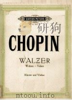 WALZER BEARBEITET FUR KLAVIER UND VIOLINE 1927 PDF电子版封面