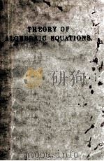 Introduction To The Theory of Algebraic Equations.（ PDF版）