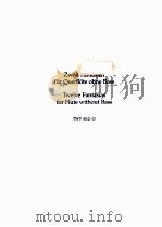 TELEMANN ZWOLF FANTASIEN FUR QUERFLOTE OHNE BASS TWELVE FANTASIAS FOR FLUTE WITHOUT BASS PDF电子版封面