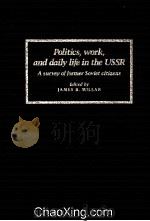 POLITICS,WORK,AND DAILY LIFE IN THE USSR A SURVEY OF FORMER SOVIET CITIZENS 1987 PDF电子版封面 0521334764