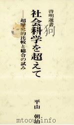 社会科学を超えて:超歴史的比較と総合の試み 1984.05 PDF电子版封面 平山朝治