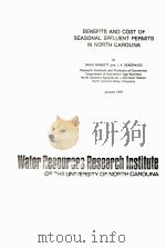 BENEFITS AND COST OF SEASONAL EFFLUENT KPERMITS IN NORTH CAROLINA（1979 PDF版）