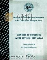 TECHNIQUES OF WATER-RESOURCES INVESTIGATIONS OF THE UNITED STATES GEOLOGICAL SURVEY CHAPTER A1:METHO 1968 PDF电子版封面