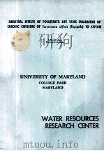 SUBLETHAL EFFECTS OF POLLUTANTS:LIFE TABLE EVALUATION OF CHRONIC EXPOSURE OF EURYTEMORA AFFINIS (COP（1980 PDF版）