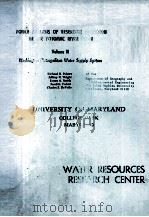 POLICY ANALYSIS OF RESERVOIR OPERATION IN THE POTOMAC RIVER BASIN VOLUME Ⅱ WASHINGTON METROPOLITAN W（1979 PDF版）