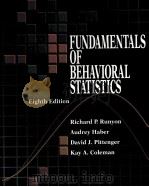 FUNDAMENTALS OF BEHAVIORAL STATISTICS  EIGHTH EDITION（1996 PDF版）