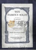 TEN FAMOUS SOLOS 1936 PDF电子版封面