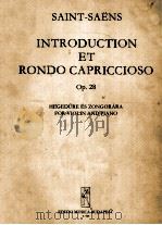 INTRODUCTION ET RONDO CAPRICCIOSO OP.28 PDF电子版封面