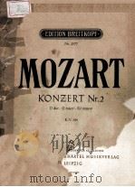 KONZERTE FUR FLOTE UND ORCHESTER PDF电子版封面