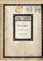 CARL FISCHER'S MUSIC LIBRARY CH.DE BERIOT AIR VARIE NO.1 IN DM FOR VIOLIN AND PIANO 1898 PDF电子版封面