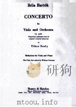 CONCERTO FOR VIOLA AND ORCHESTRA 1949 PDF电子版封面