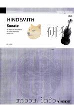 SONATE FUR BRATSCHE UND KLAVIER FOR VIOLA AND PIANO 1922 PDF电子版封面