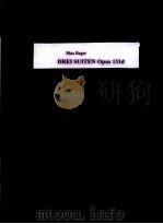 MAX REGER DREI SUITEN FUR BRATSCHE ALLEIN 1916 PDF电子版封面