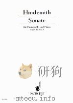 SONATE FUR VIOLONCELLO UND PIANO OPUS 11 NO.3 1949 PDF电子版封面