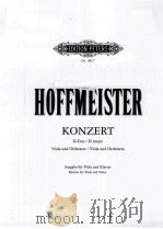 KONZERT FUR VIOLA UND ORCHESTER D-DUR 1985 PDF电子版封面