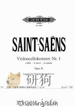 SAINT-SAENS VIOLONCELLOKONZERT NR.1 OPUS 33 PDF电子版封面