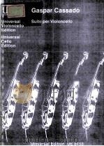 GASPAR CASSADO SUITE PER VIOLONCELLO 1926 PDF电子版封面