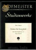 FRANZ GREGORA ETUDEN FUR KONTRABASS（1953 PDF版）