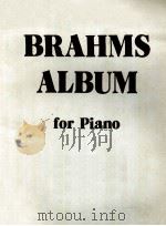 BRAHMS ALBUM ZONGORARA FUR KLAVIER - FOR PIANO PDF电子版封面