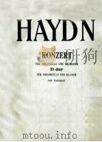 JOSEPH HAYDN KONZERT FUR VIOLONCELLO UND ORCHESTER FUR VIOLONCELLO UND KLAVIER（ PDF版）