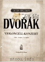 KONZERT IN ADUR FUR VIOLONCELL UND ORCHESTER NEUGESTALTUNG UND KLAVIERAUSZUG PDF电子版封面