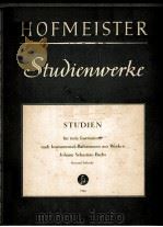 STUDIEN FUR TIEFE INSTRUMENTE NACH INSTRUMENTAL-BABSTIMMEN AUS WERKEN JOHANN SEBASTIAN BACHS（1958 PDF版）