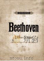 BEETHOVEN SONATE FUR KLAVIER UND HORN OPUS 17 PDF电子版封面