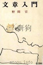 文章入門 1973 PDF电子版封面 野間宏
