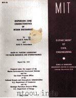 DISPERSION ZONE CHARACTERISTICS OF OCEAN DISCHARGES   1979  PDF电子版封面     