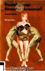 SOCIOBIOLOGY:SENSE OR NONSENSE? SECOND EDITION 1985 PDF电子版封面 9027717982