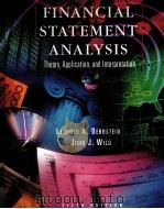 FINANCIAL STATEMENT ANALYSIS THEORY,APPLICATION,AND INTERPRETATON SIXTH EOITION 1998 PDF电子版封面 0256167044