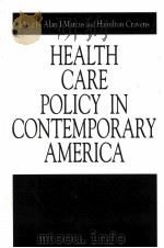 HEALTH CARE POLICY IN CONTEMPORARY AMERICA（1997 PDF版）