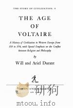 THE STORY OF CIVILIZATION :9 THE AGE OF VOLTAIRE 1965 PDF电子版封面 0671013254