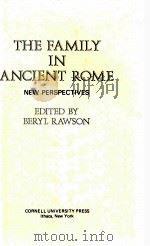 THE FAMILY IN ANCIENT ROME（1987 PDF版）