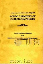 ROSS'S CHEMISTRY OF CARBON COMPOUNDS VOLUME Ⅲ AROMATIC COMPOUNDS PART H 1988 PDF电子版封面 0444429891