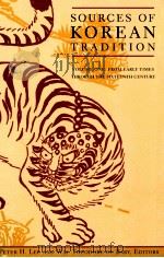 SOURCES OF KOREAN TRADITION VOLUME I FORM EARLY TIMES THROUGH THE SIXTEENTH CENTURY（1997 PDF版）