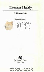 THOMAS HARDY A LITERARY LIFE 1996 PDF电子版封面 0312159455