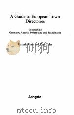 A GUIDE TO EUROPEAN TOWN DIRECTORIES VOLUME ONE（1997 PDF版）